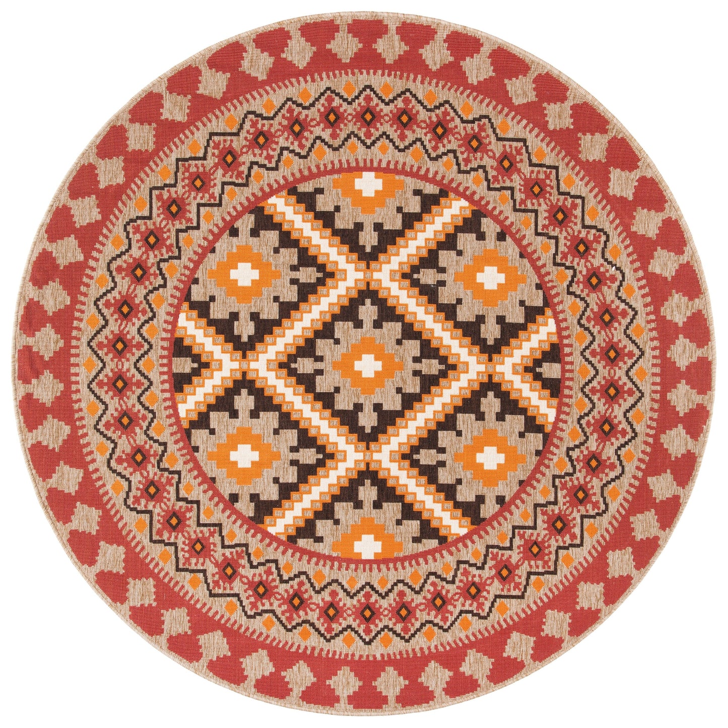 Tapis d'intérieur/extérieur imperméable SAFAVIEH Veranda Rita pour terrasse ou jardin