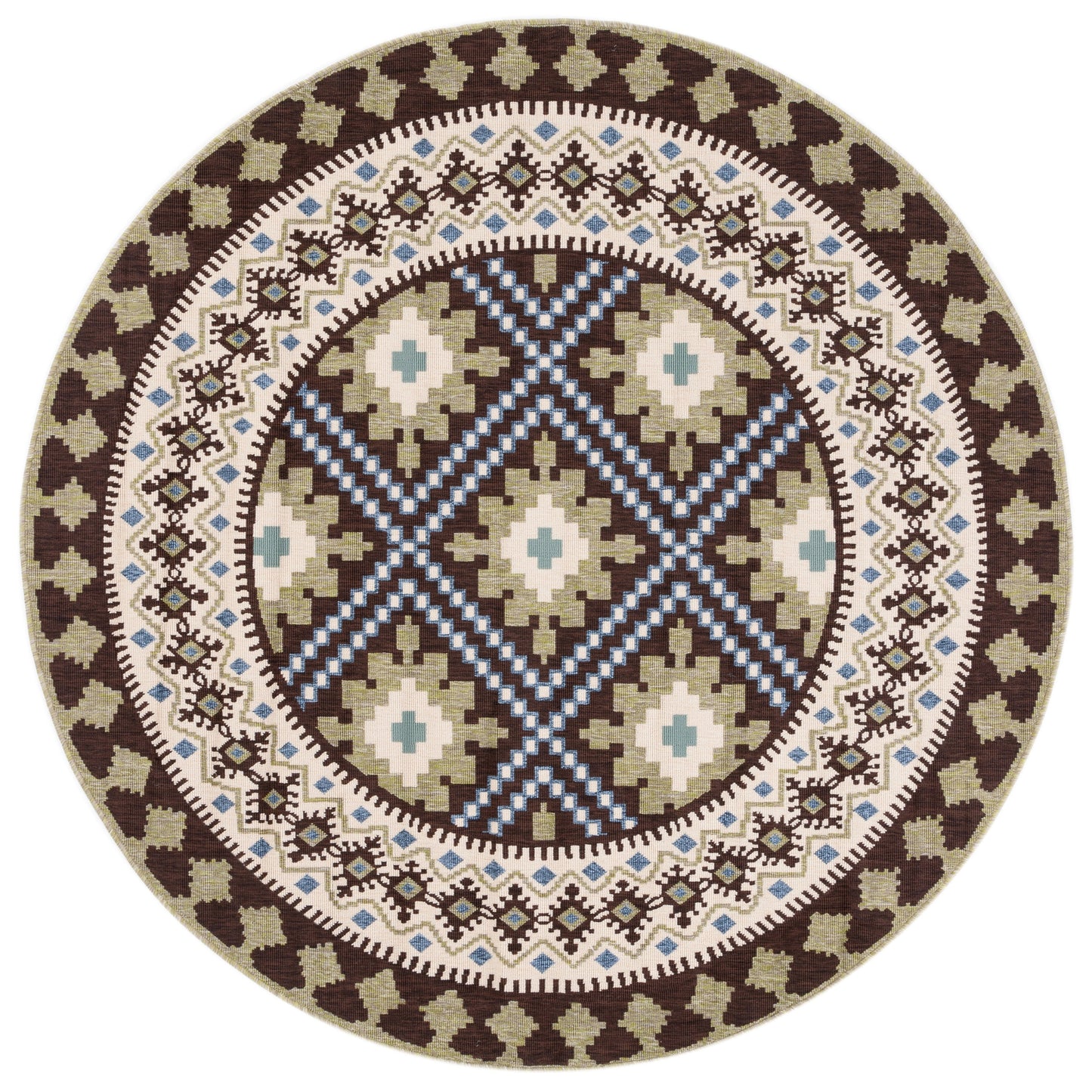 Tapis d'intérieur/extérieur imperméable SAFAVIEH Veranda Rita pour terrasse ou jardin