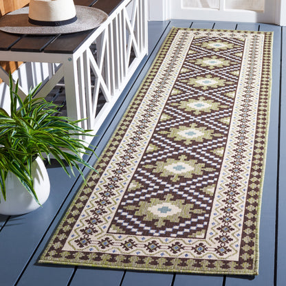 Tapis d'intérieur/extérieur imperméable SAFAVIEH Veranda Rita pour terrasse ou jardin