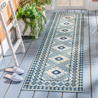 Tapis d'intérieur/extérieur imperméable SAFAVIEH Veranda Rita pour terrasse ou jardin