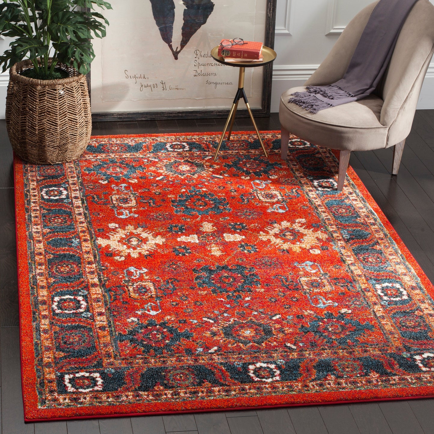 Tapis oriental traditionnel vintage Hamadan Bridget de SAFAVIEH