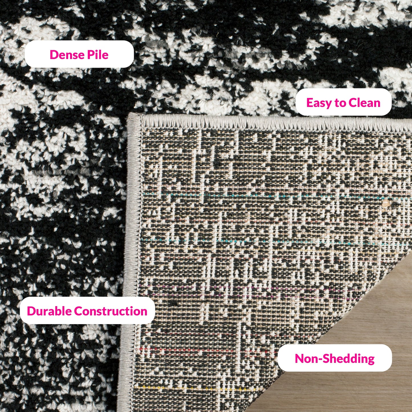 SAFAVIEH, Tapis abstrait moderne Adirondack Allegonda