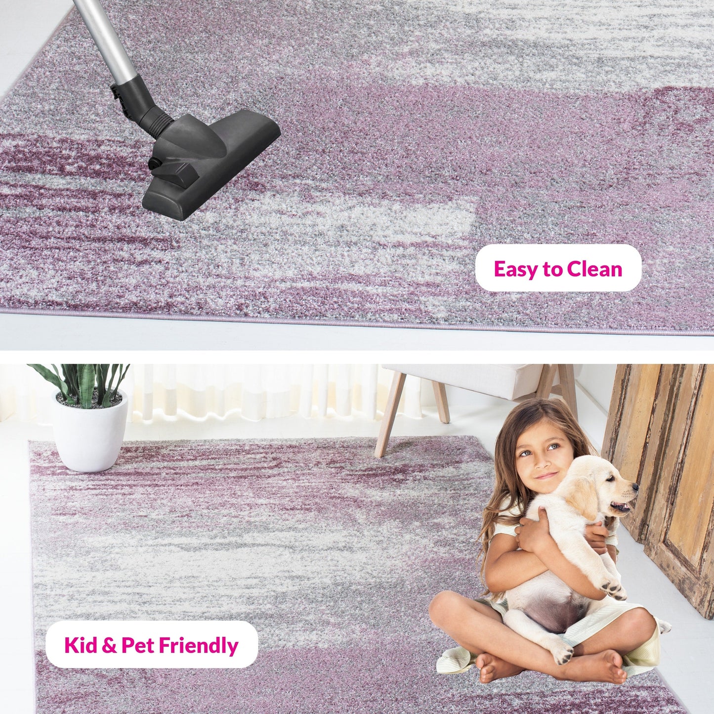 SAFAVIEH, Tapis abstrait moderne Adirondack Allegonda