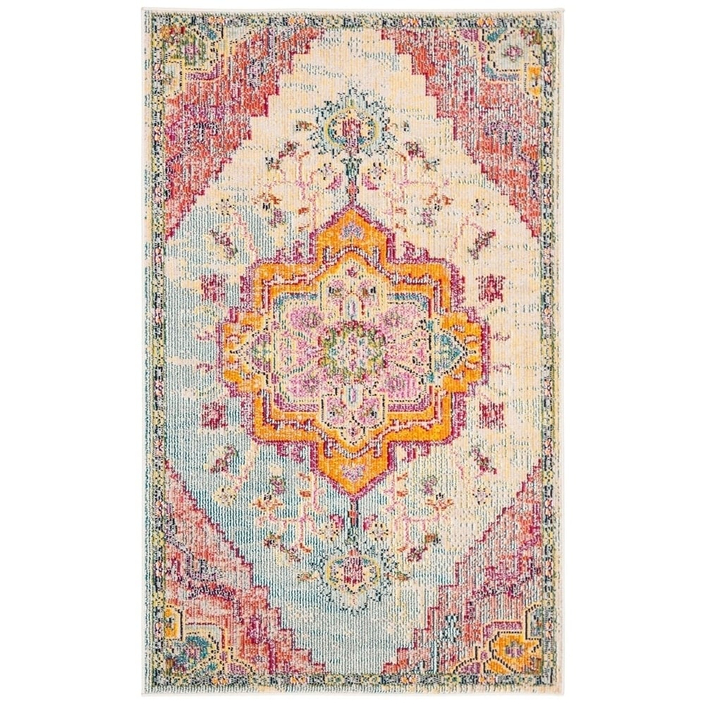 SAFAVIEH, Tapis Médaillon Boho Vintage Crystal Naimat