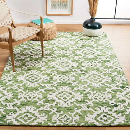 SAFAVIEH, Tapis en laine moderne à motif floral Blossom Vesela, fait main