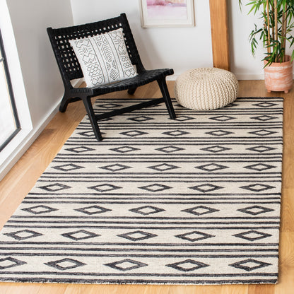 SAFAVIEH, Tapis en laine moderne à motif floral Blossom Vesela, fait main