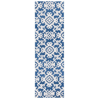 SAFAVIEH, Tapis en laine moderne à motif floral Blossom Vesela, fait main
