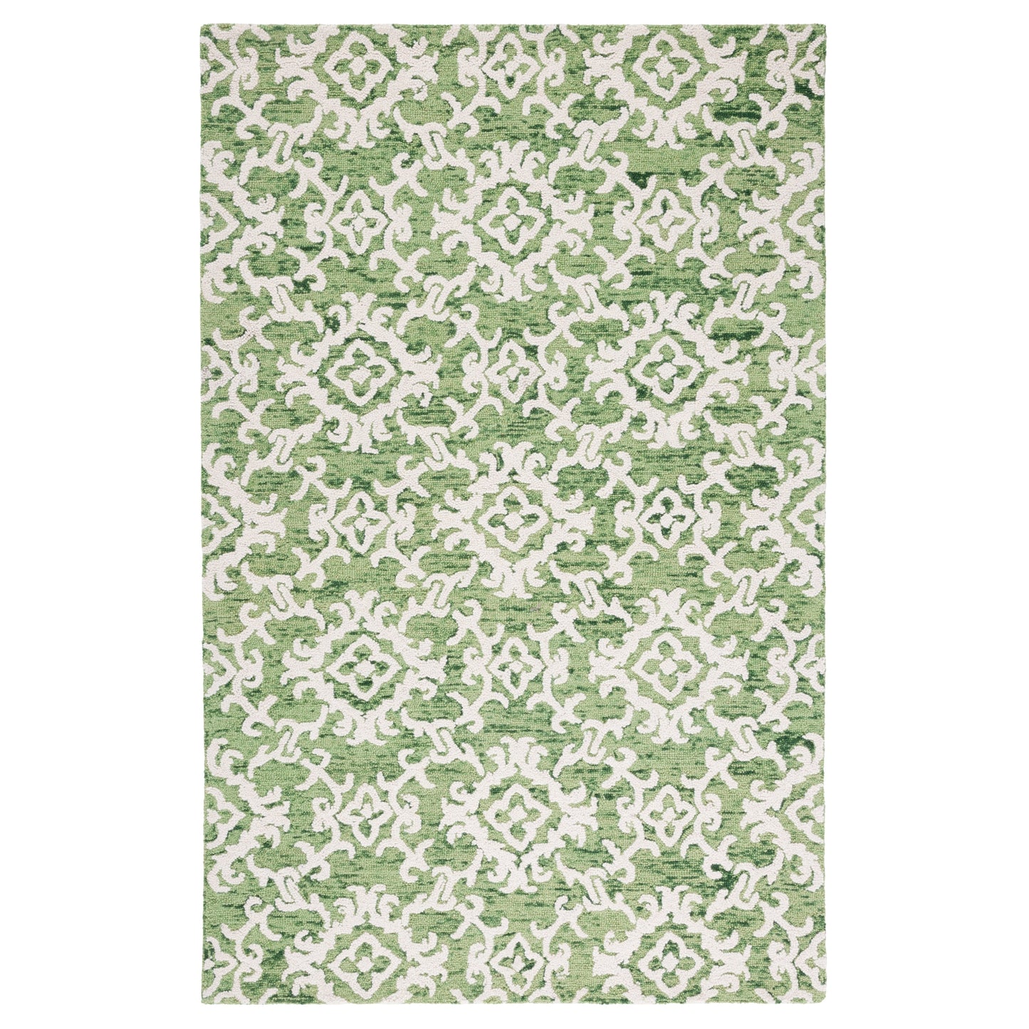 SAFAVIEH, Tapis en laine moderne à motif floral Blossom Vesela, fait main