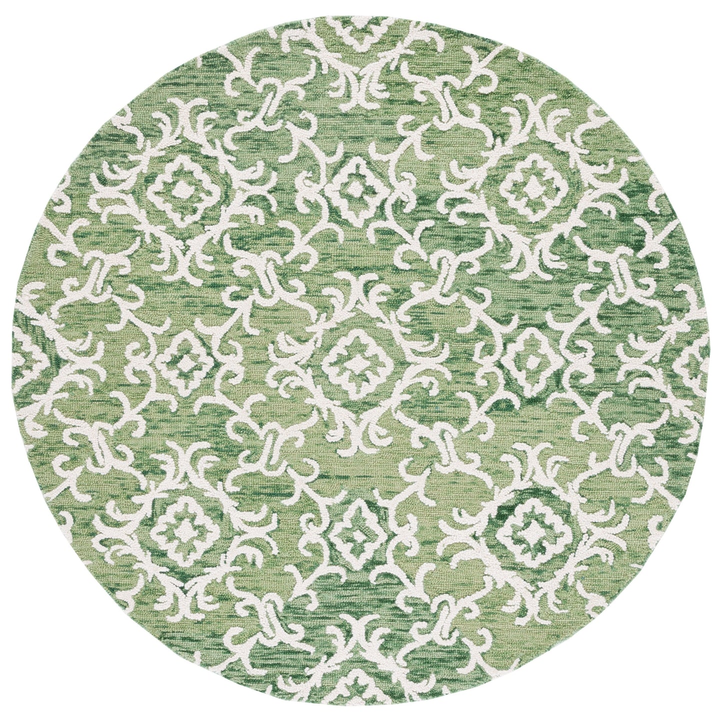 SAFAVIEH, Tapis en laine moderne à motif floral Blossom Vesela, fait main