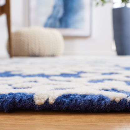 SAFAVIEH, Tapis en laine moderne à motif floral Blossom Vesela, fait main