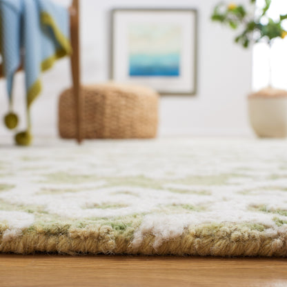 SAFAVIEH, Tapis en laine moderne à motif floral Blossom Vesela, fait main