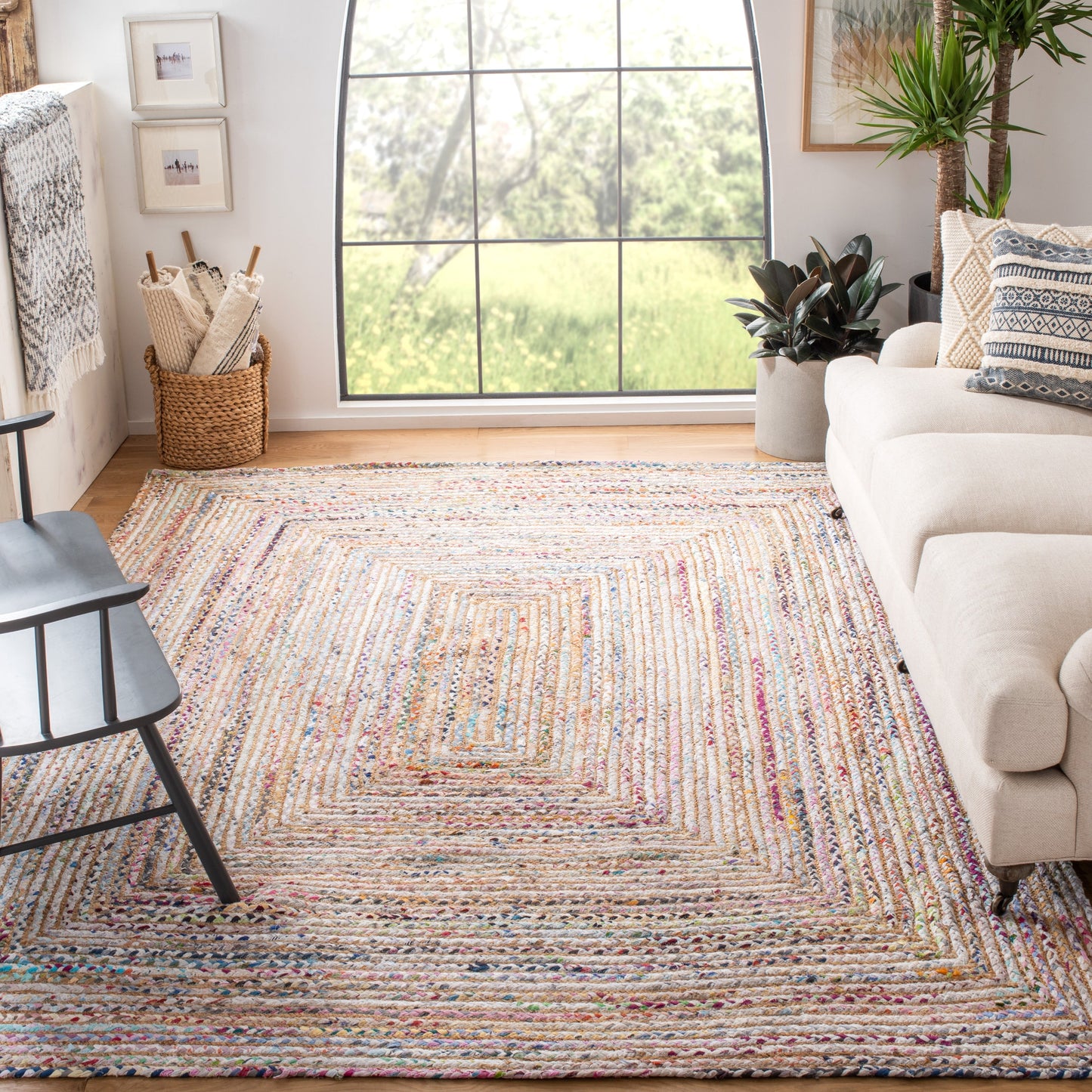 SAFAVIEH, Tapis en jute fait main de style bohème côtier Cape Cod Rietie