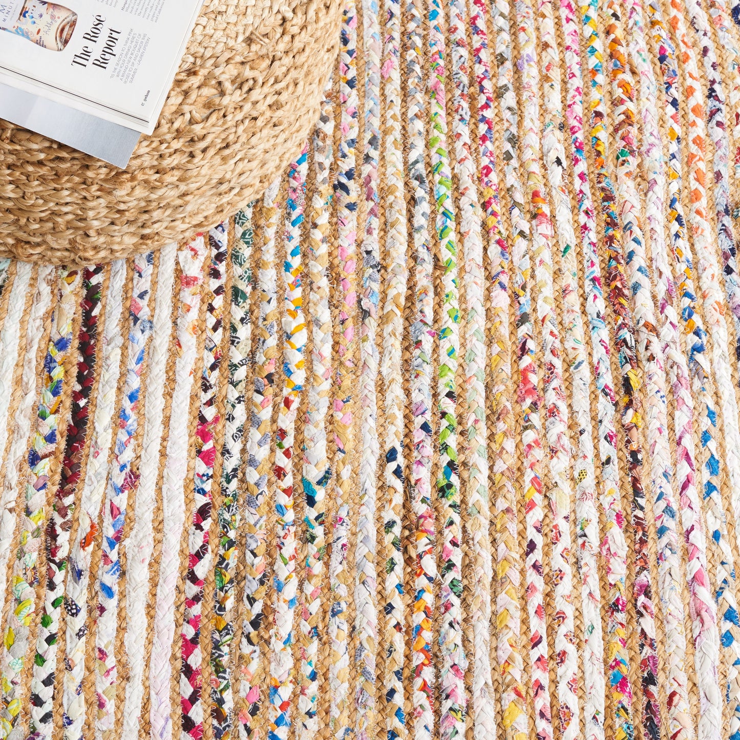 SAFAVIEH, Tapis en jute fait main de style bohème côtier Cape Cod Rietie