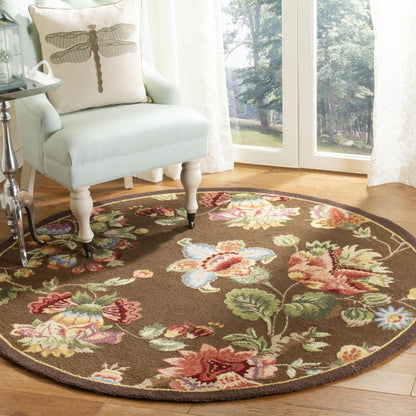 SAFAVIEH, Tapis en laine fait main Chelsea Jurendine style campagne française à motifs floraux