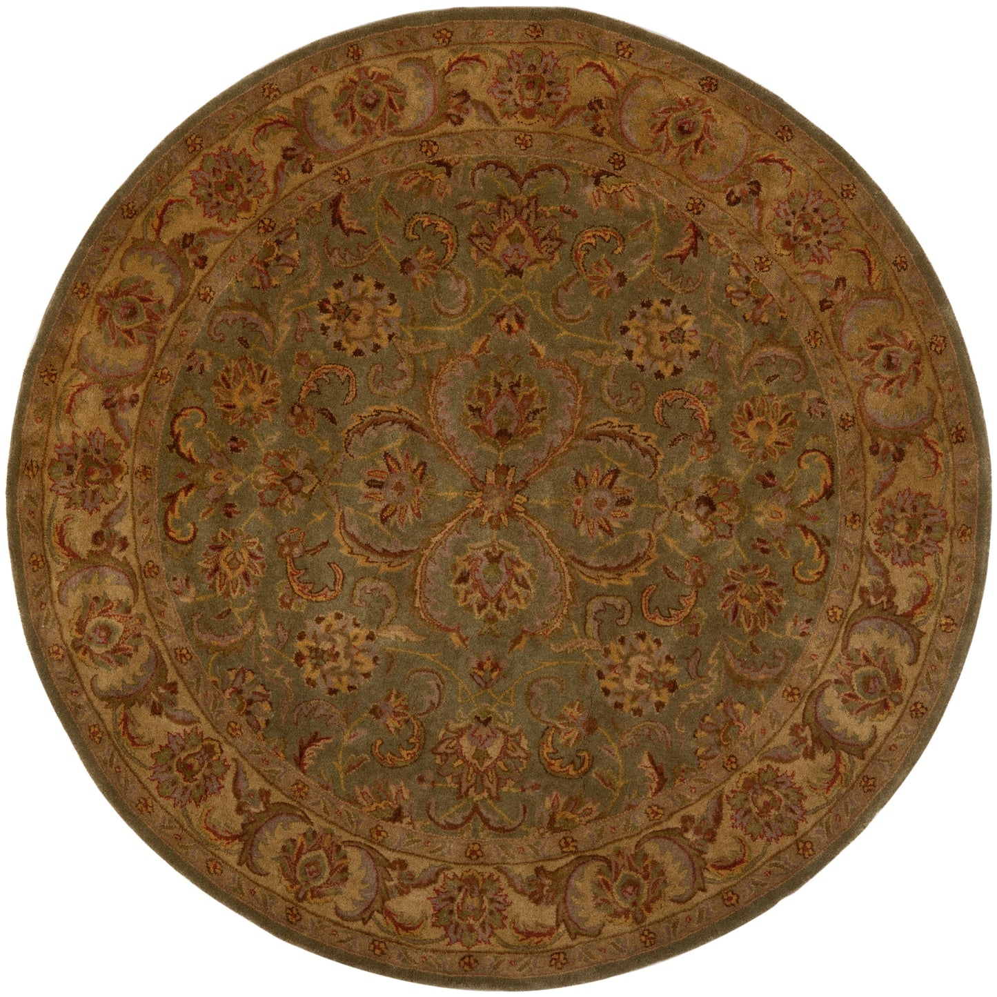 SAFAVIEH, Tapis oriental traditionnel byzantin en laine, fait main.