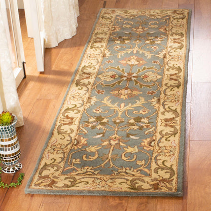 SAFAVIEH, Tapis oriental traditionnel byzantin en laine, fait main.