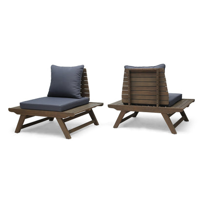 Chaises d'extérieur en bois d'acacia Sedona (lot de 2) par Christopher Knight Home