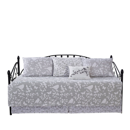 Ensemble de couvre-lit Serenta 6 pièces en mélange de coton pour lit de jour - 75 x 39