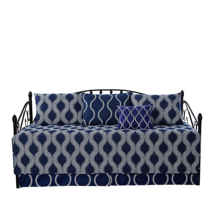 Ensemble de couvre-lit Serenta 6 pièces en mélange de coton pour lit de jour - 75 x 39