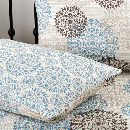 Ensemble de couvre-lit Serenta 6 pièces en mélange de coton pour lit de jour - 75 x 39