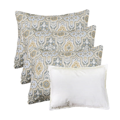 Ensemble de couvre-lit Serenta 6 pièces en mélange de coton pour lit de jour - 75 x 39