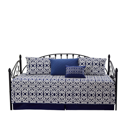 Ensemble de couvre-lit Serenta 6 pièces en mélange de coton pour lit de jour - 75 x 39