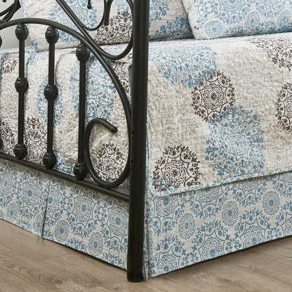 Ensemble de couvre-lit Serenta 6 pièces en mélange de coton pour lit de jour - 75 x 39