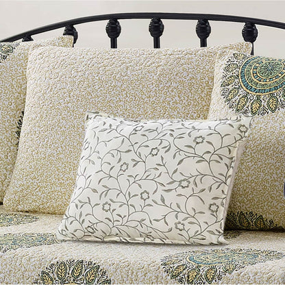 Ensemble de couvre-lit Serenta 6 pièces en mélange de coton pour lit de jour - 75 x 39