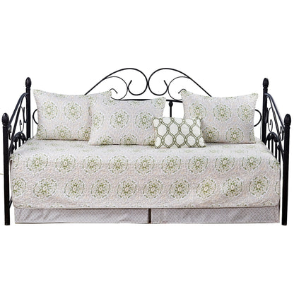 Ensemble de couvre-lit Serenta 6 pièces en mélange de coton pour lit de jour - 75 x 39