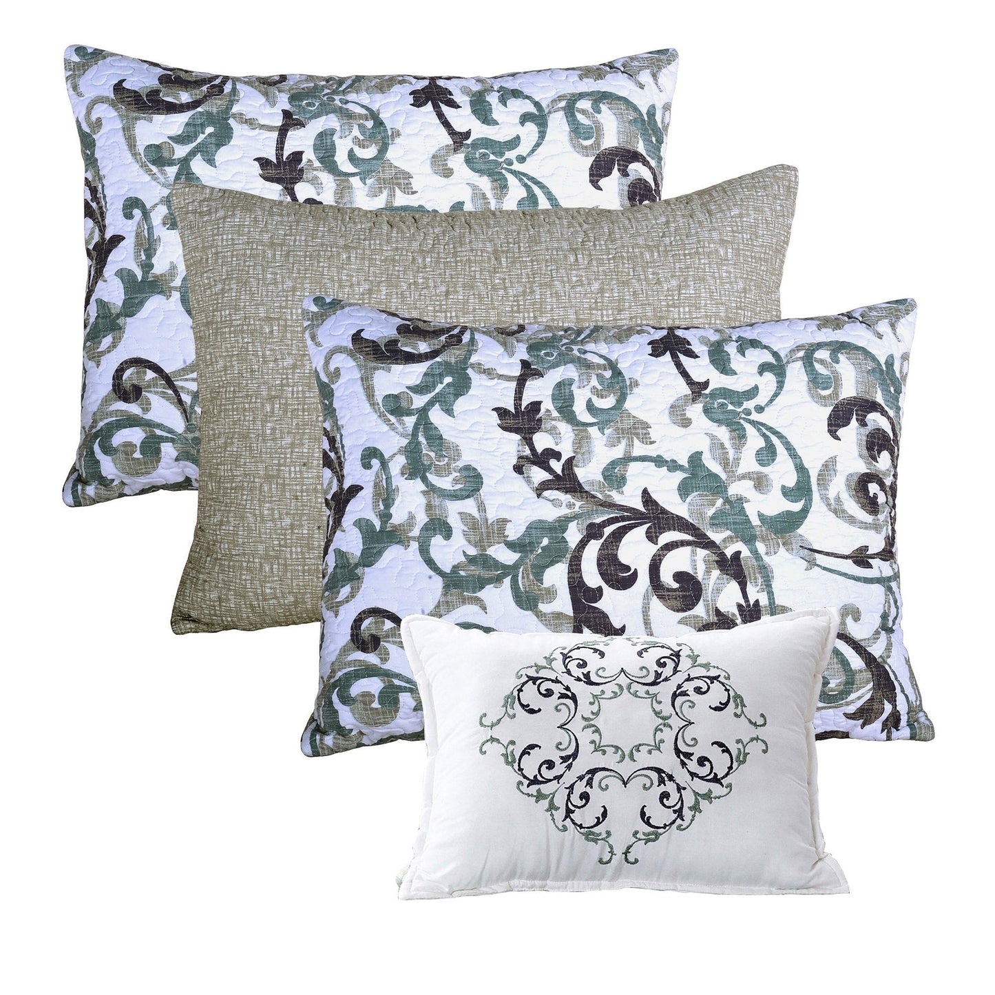 Ensemble de couvre-lit Serenta 6 pièces en mélange de coton pour lit de jour - 75 x 39