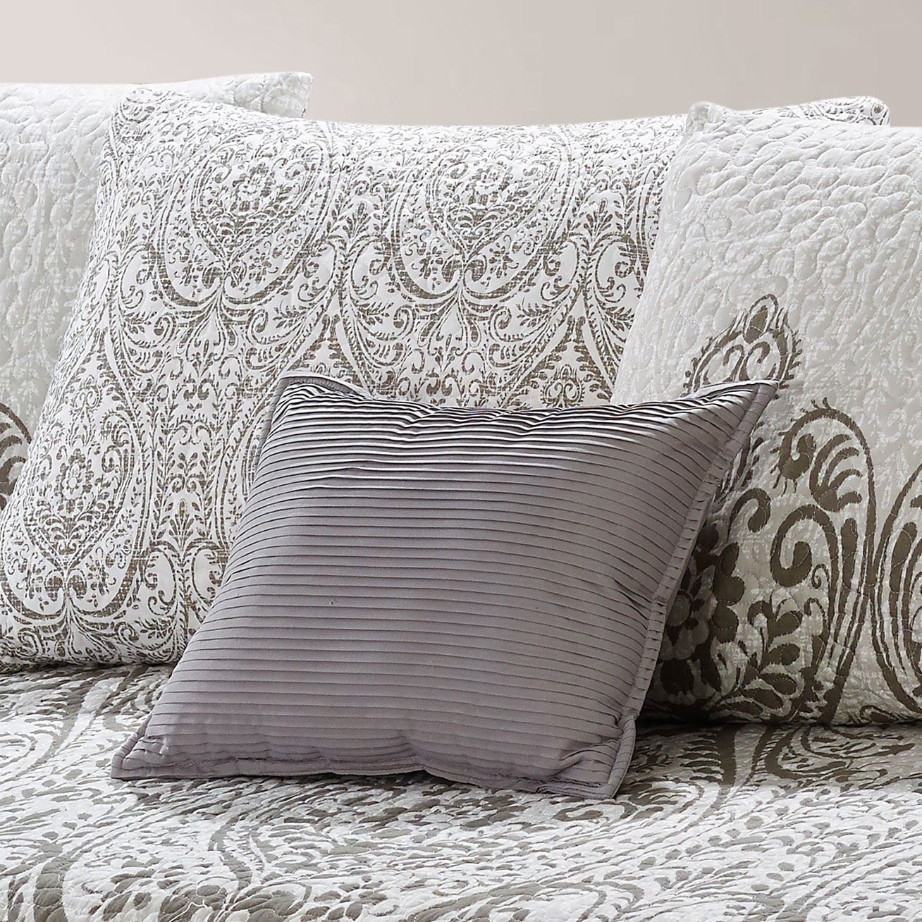 Ensemble de couvre-lit Serenta 6 pièces en mélange de coton pour lit de jour - 75 x 39