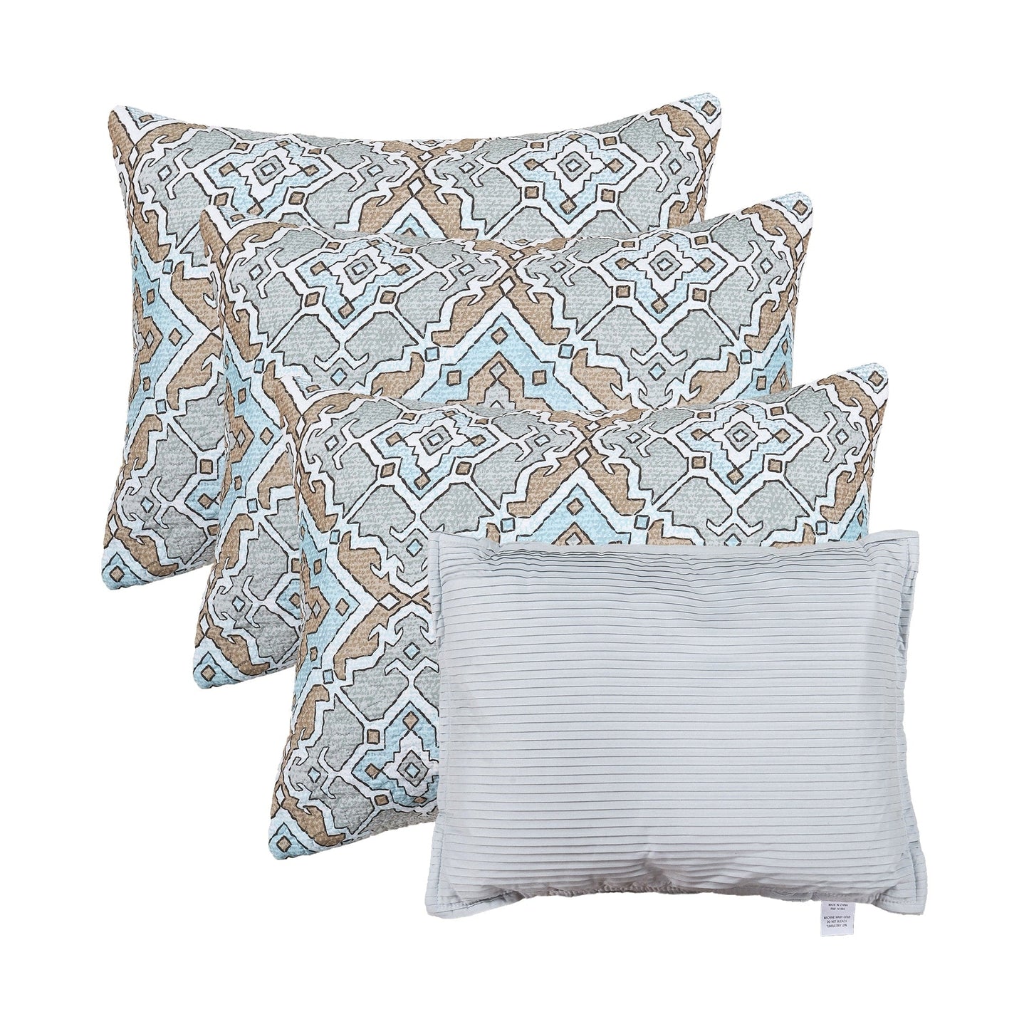 Ensemble de couvre-lit Serenta 6 pièces en mélange de coton pour lit de jour - 75 x 39