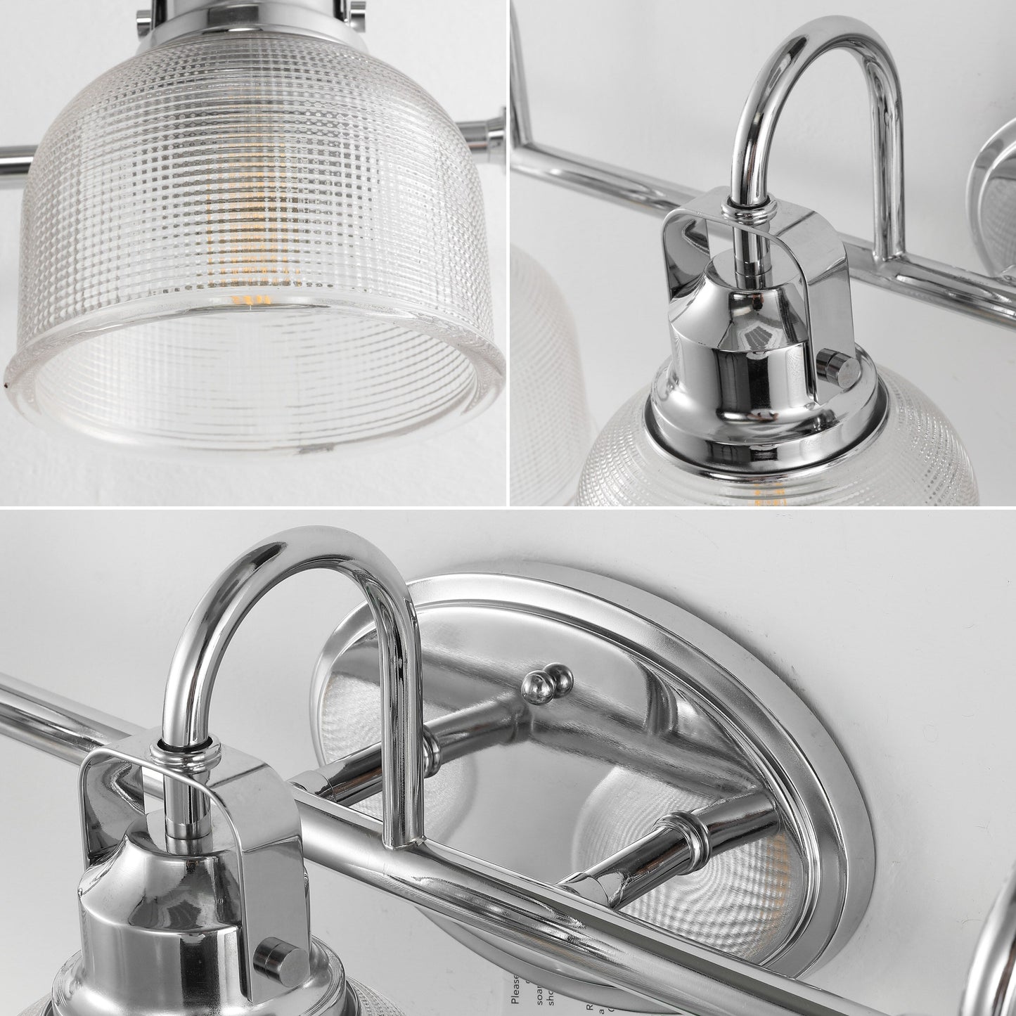 Applique murale LED Shirley en métal et verre, par JONATHAN Y