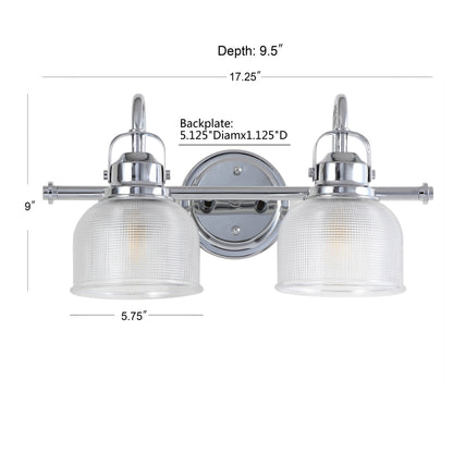 Applique murale LED Shirley en métal et verre, par JONATHAN Y