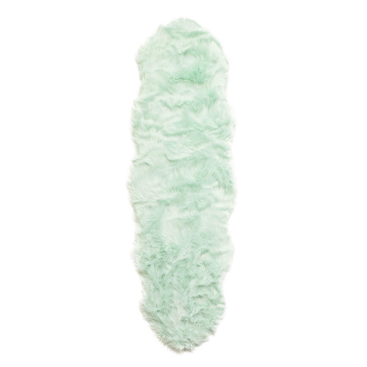 Tapis en fausse fourrure de mouton Silver Orchid Parrott