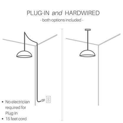 Pendentif suspendu Silver Orchid en verre Wallock et cristal facetté, à brancher ou à câblé