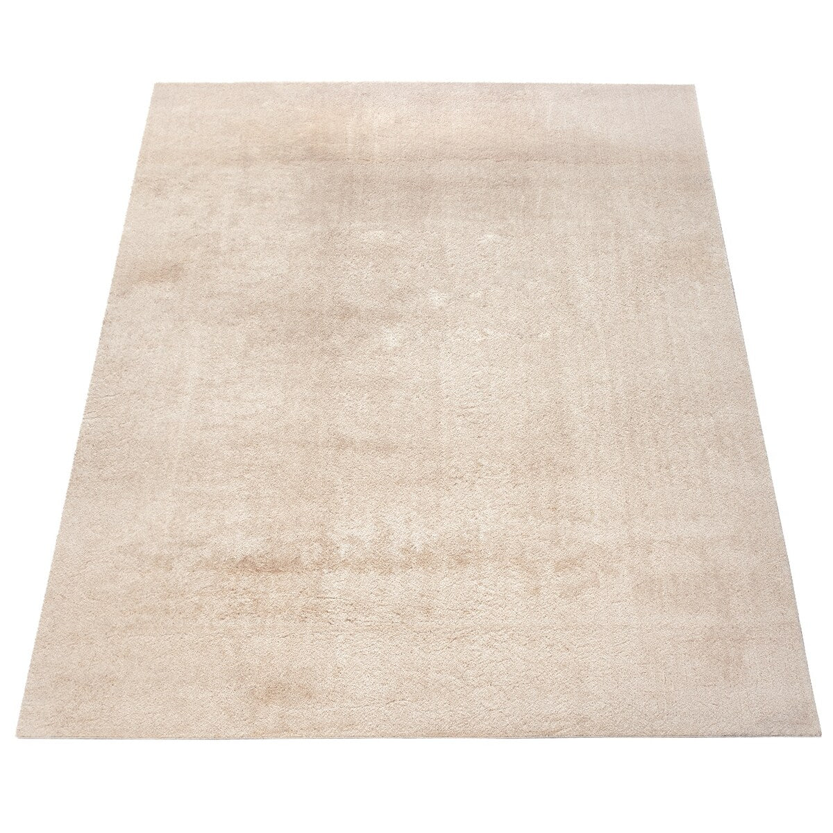 Tapis doux et lavable avec envers antidérapant, disponible en couleurs unies.