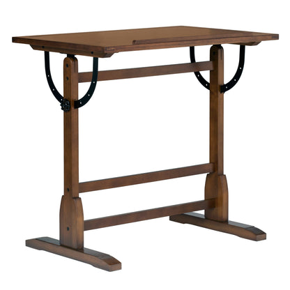 Table à dessin vintage en bois de 36 pouces de Studio Designs avec plateau à angle réglable pour le dessin