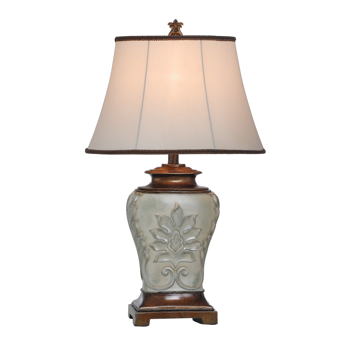 Lampe de table StyleCraft Magonia - Crème, blanc cassé avec finition dorée antique