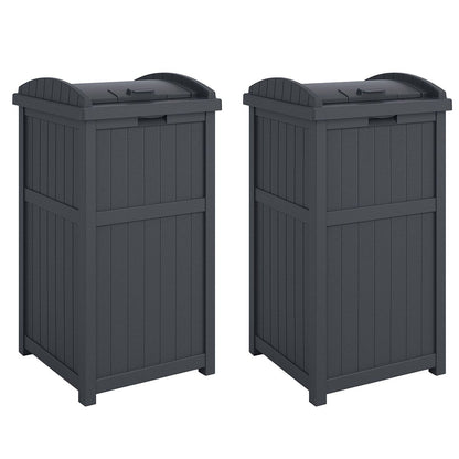 Poubelles Suncast Hideaway de 30 gallons pour l'extérieur et le cyberespace