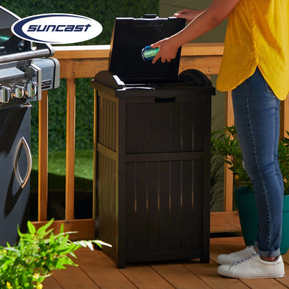 Poubelles Suncast Hideaway de 30 gallons pour l'extérieur et le cyberespace