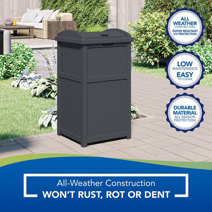 Poubelles Suncast Hideaway de 30 gallons pour l'extérieur et le cyberespace