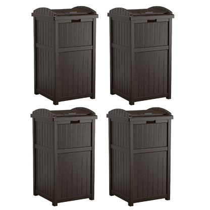 Poubelles Suncast Hideaway de 30 gallons pour l'extérieur et le cyberespace