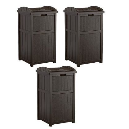Poubelles Suncast Hideaway de 30 gallons pour l'extérieur et le cyberespace
