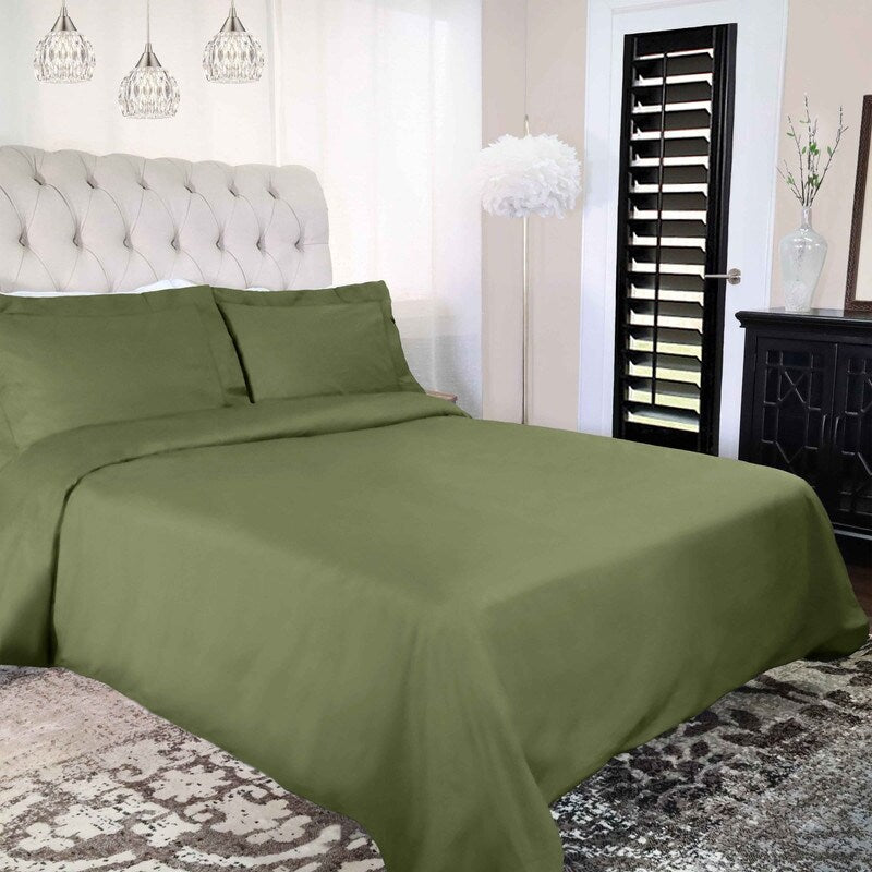 Housse de couette en percale de coton de qualité supérieure 300 fils