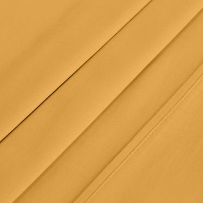 Ensemble de draps-housses en coton égyptien de qualité supérieure, 400 fils, uni, à poches profondes