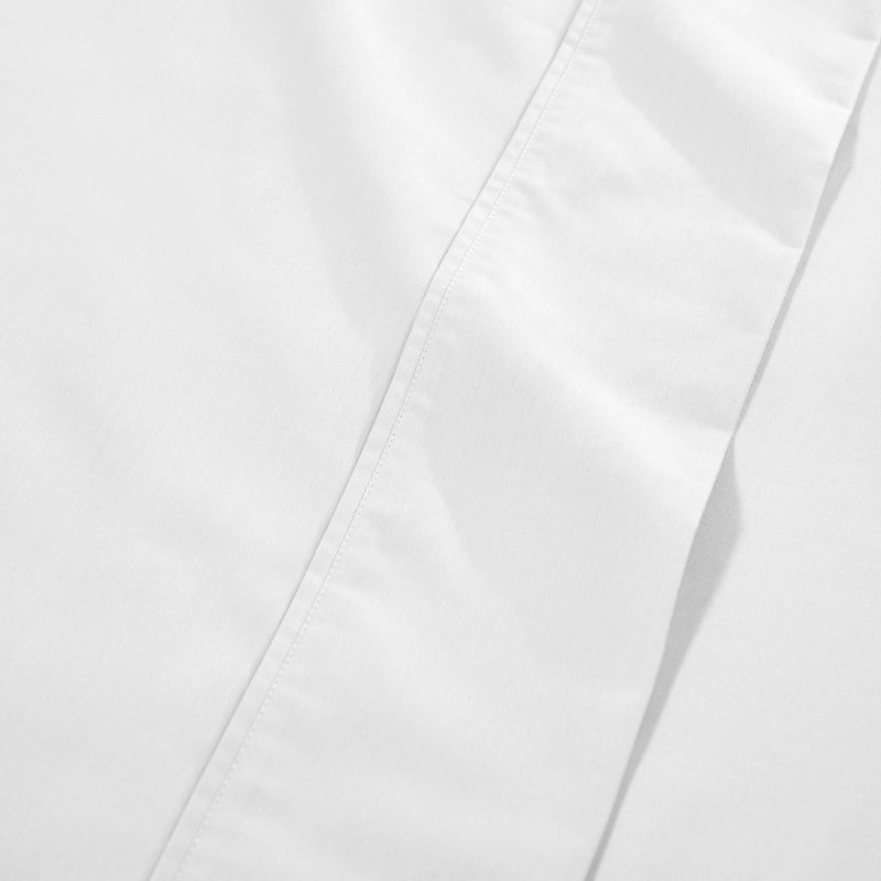 Ensemble de draps à poches profondes en mélange de coton uni de qualité supérieure, 1000 fils/cm²