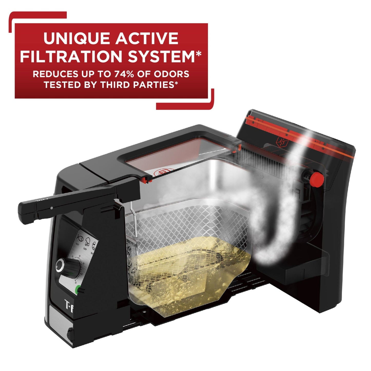 Friteuse sans odeur T-fal Advanced avec élément immergé, capacité d'huile de 3,5 L - 3,5 litres