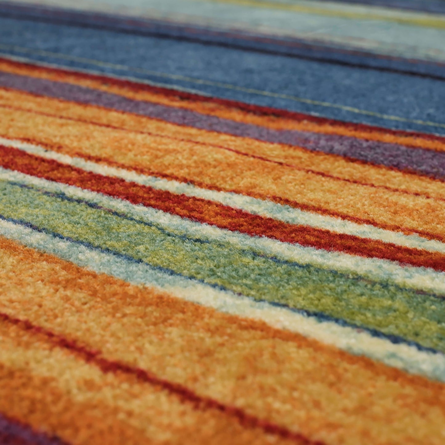 Tapis de style bohème à rayures multicolores Sultan de la collection Curated Nomad