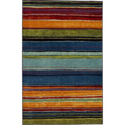 Tapis de style bohème à rayures multicolores Sultan de la collection Curated Nomad